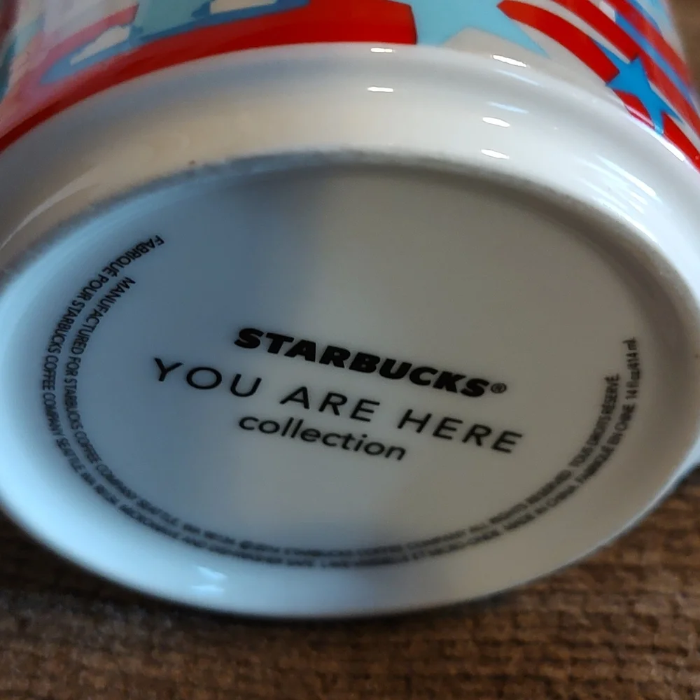 Starbucks Washington DC You are Here Coffee Mug Red Blue White House 14 oz Cup - Picture 2 of 4